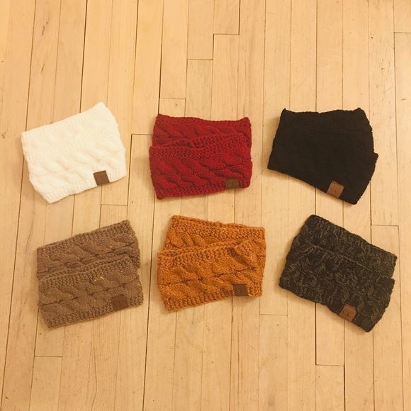 Knit Crochet Headwrap 4 Colors - Picture 4 of 4